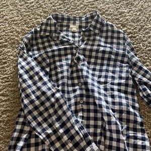 Jcrew Ginghan Button Up